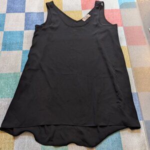 Semi-Sheer Black Tunic, Pink Republic, L